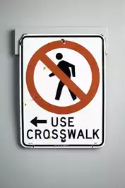Image of Use Crosswalk Sign