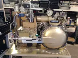 Image of Nasa Reaction Chamber On Rolling Stand