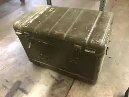 Image of Green Metal Military Trunk 30x20x17