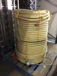 Image of Stack Of Coiled Rope With Cable Inside
