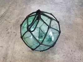 Image of Green Glass Float 10"