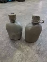 Image of Green Plastic Canteen