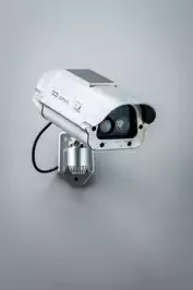 Image of Silver Solar Powered Security Camera