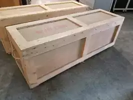 Image of Wood Shipping Crate (66" X 23")
