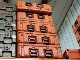 Image of Orange Plastic Molded Case 33x12.5x25
