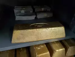 Image of Painted Gold Bar (Foam)