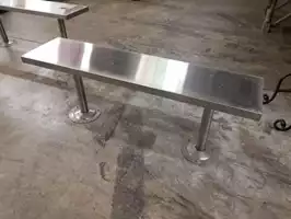 Image of 4' Stainless Steel Bench