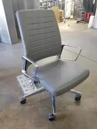 Image of Gray Desk Chair High Back