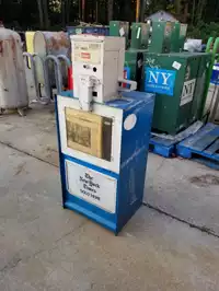 Image of Street Newspaper Box Blue And White