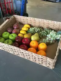 Image of Basket Of Mixed Faux Fruits
