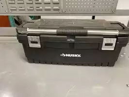 Image of Black Plastic Husky Tool Box