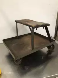 Image of Antique Rolling Mechanic Stool