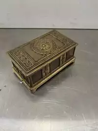 Image of Antique Brass Jewelry Box