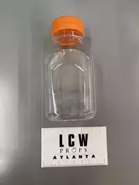 Image of Plastic Bottle W Orange Cap