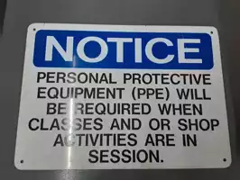Image of Notice (Ppe) Sign