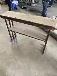 Image of Wood Industrial Style Entry Table