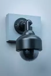 Image of Black Wall Dome Security Camera