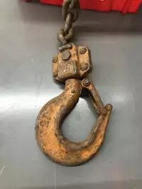 Image of Clap Hook On Rusted Chain