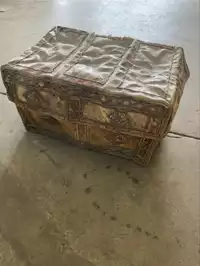 Image of Antique Animal Hide Chest (2)