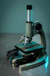 Image of Green Table Top Microscope