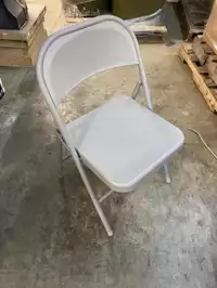 Image of Gray Metal Folding Chair