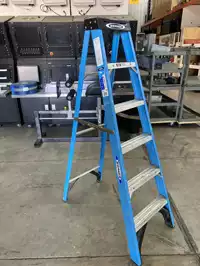 Image of Blue A Frame 6' Ladder