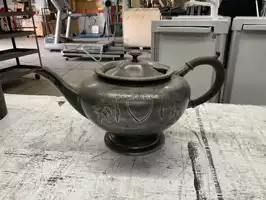 Image of Antique Tea Pot W/ Floral Design