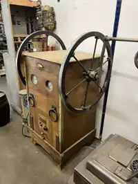 Image of Antique Valve Wheel Pump