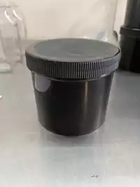 Image of Black Plastic Container
