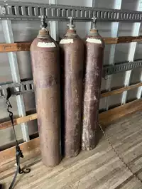 Image of Large Rusted Oxygen Tanks
