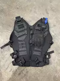 Image of Black Tactical Vest W/ Gloves
