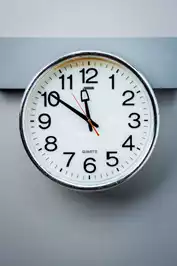 Image of Chrome Trim Quarts Clock