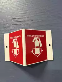 Image of Fire Extinguisher Proud Wall Sign