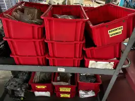 Image of Red Bins W/ Parts