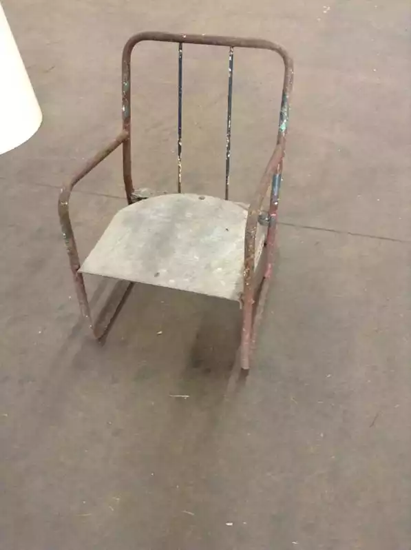 Image of Antique Children's Iron Chair