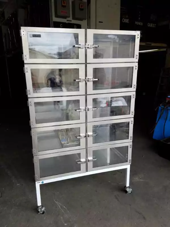 Image of 10 Door Ss Desiccator Cabinets