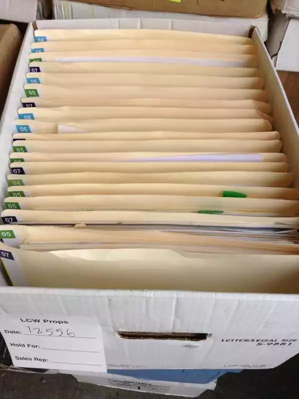 Image of Box Of Manila Med. Files-Letter