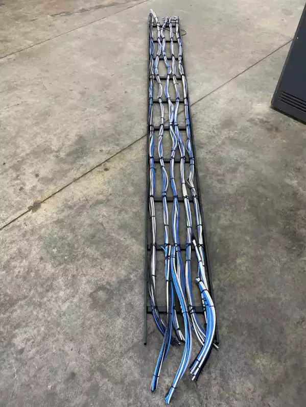 Image of 10' Dressed Black Wire Tray Ladder