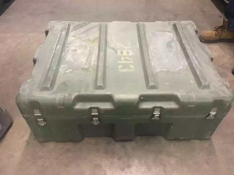 Image of Plastic Military Case (Green) 38 15 27