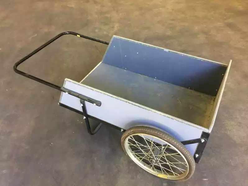 Image of Blue Push Cart