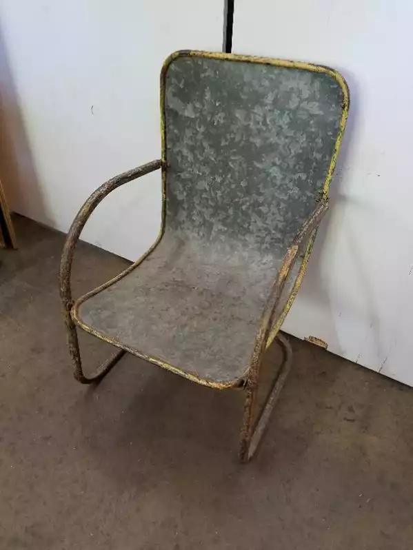 Image of Antique Galvanized Chair