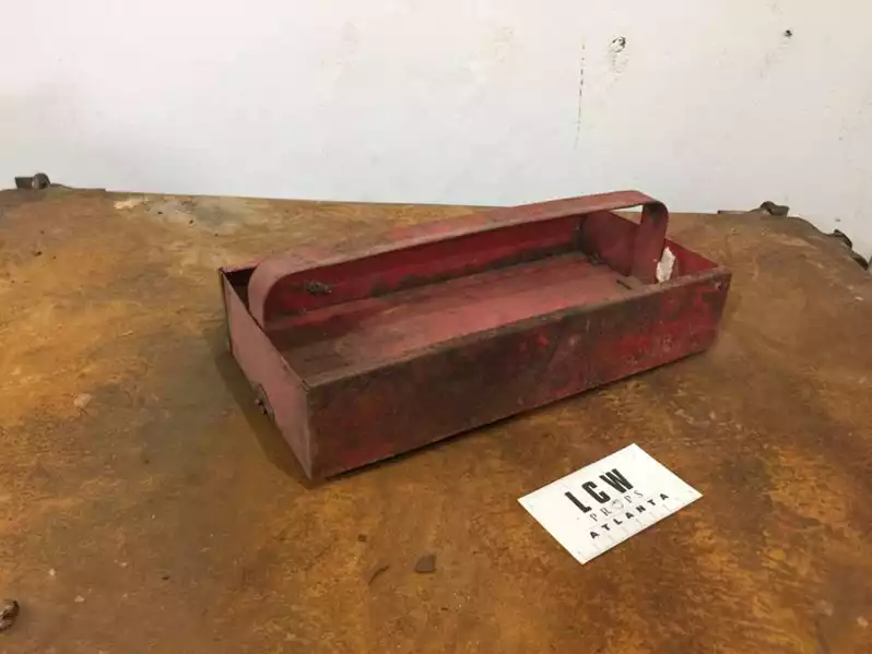 Image of Red Metal Tool Tray