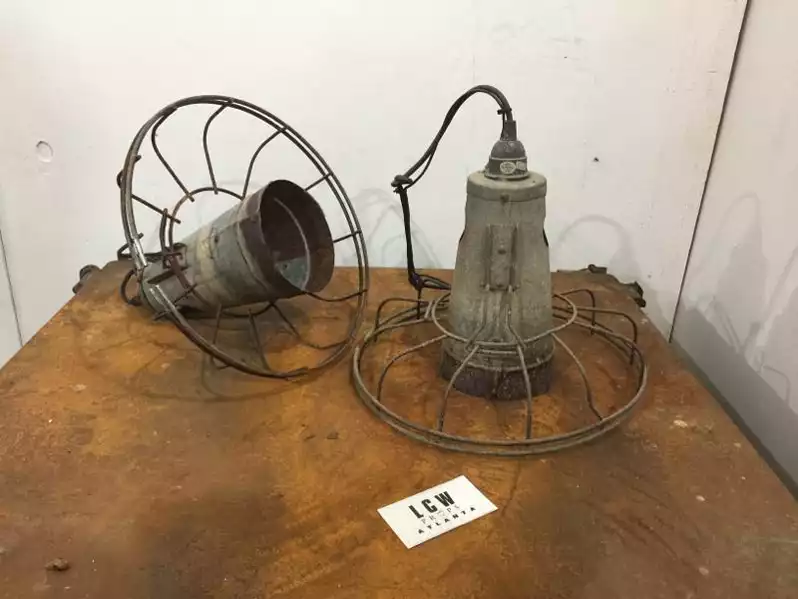 Image of Hanging Industrial Cage Light