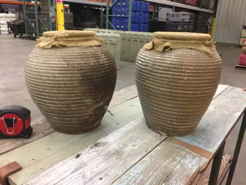 Image of Beige Ceramic Pot