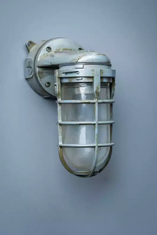 Image of Caged Jelly Jar Wall Light