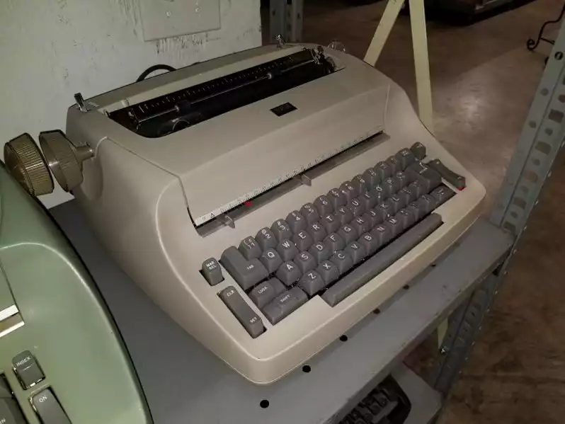 Image of Small Beige Ibm Selectric Type Writer