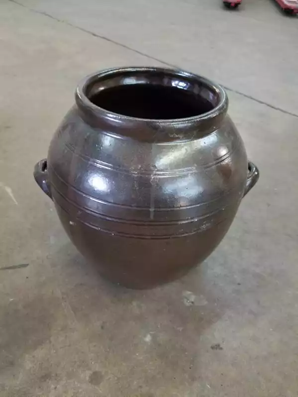 Image of Large Brown Ceramic Pot