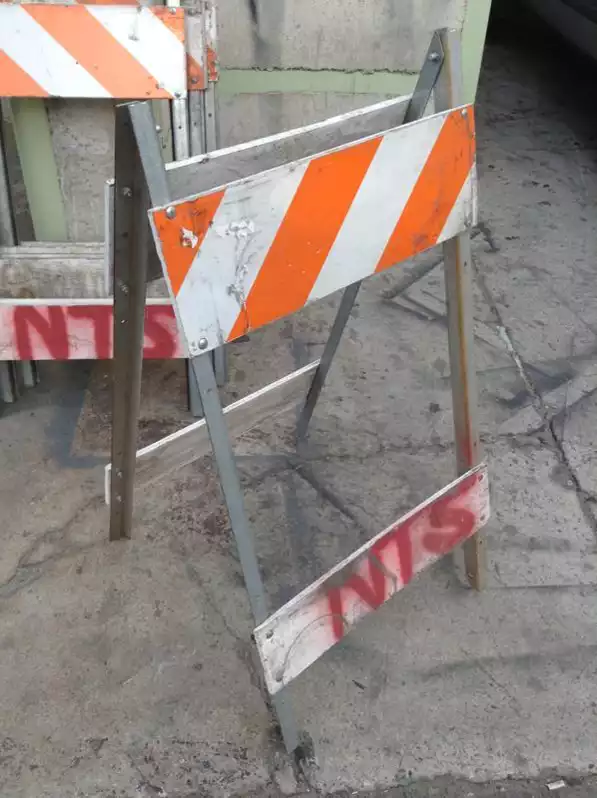 Image of A-Frame Road Construction Barricade #2