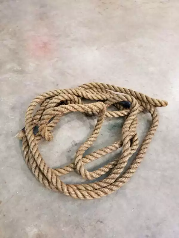 Image of 1" Weatherd Boat Rope 15'