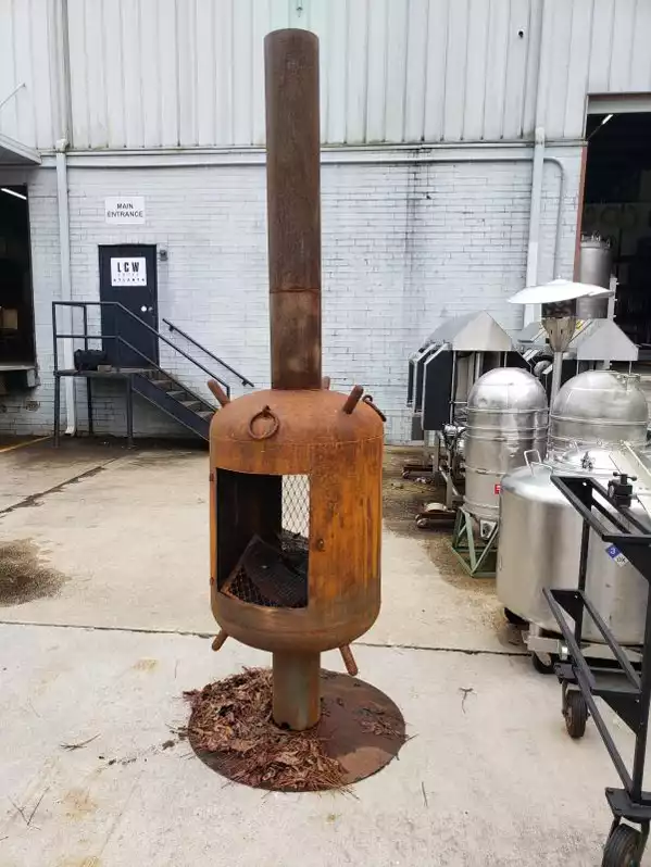 Image of Rusted Wood Burning Stove